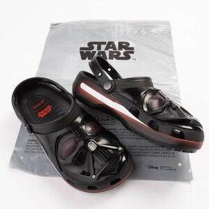 Crocs STAR WARS Darth Vader Classic Clog Men's Size 8 Sandals Shoes Comfort NEW